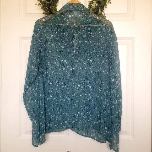 EUC CAbi Chase Field of Flowers Blouse- Size Small - Picture 4 of 8